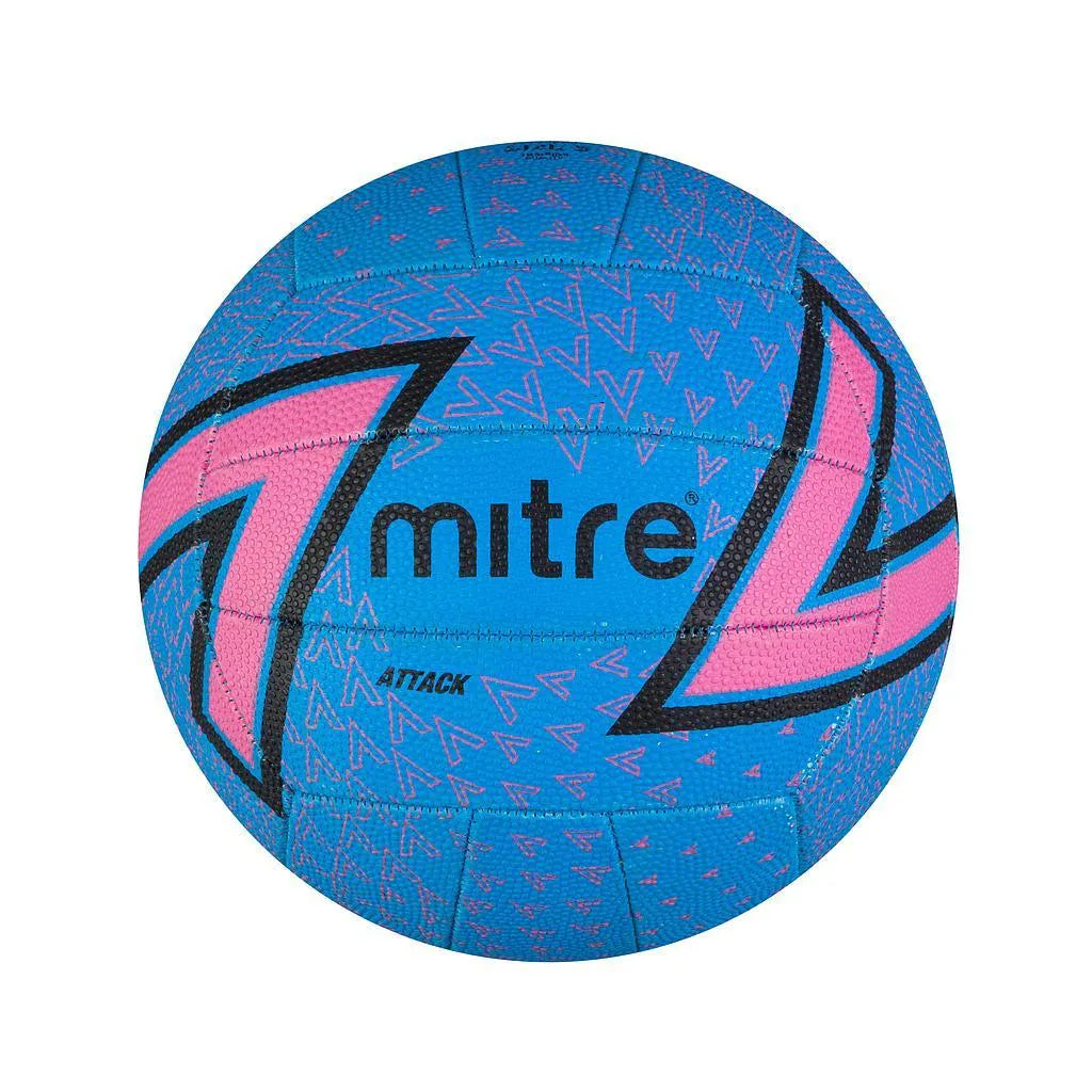 Mitre Attack 18 Panel Netball - Bassline Retail