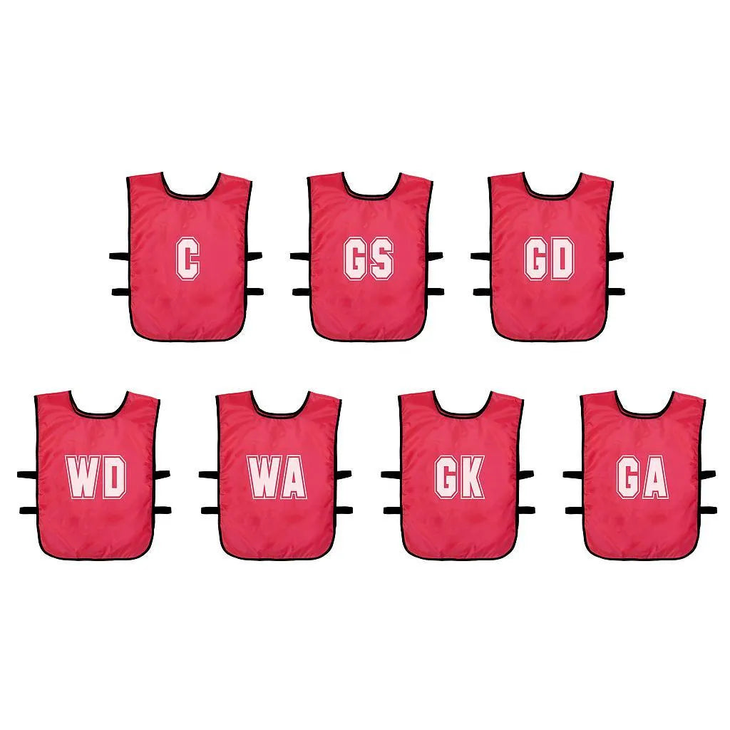 (Pack of 7) Mesh Netball Training Bibs - Bassline Retail