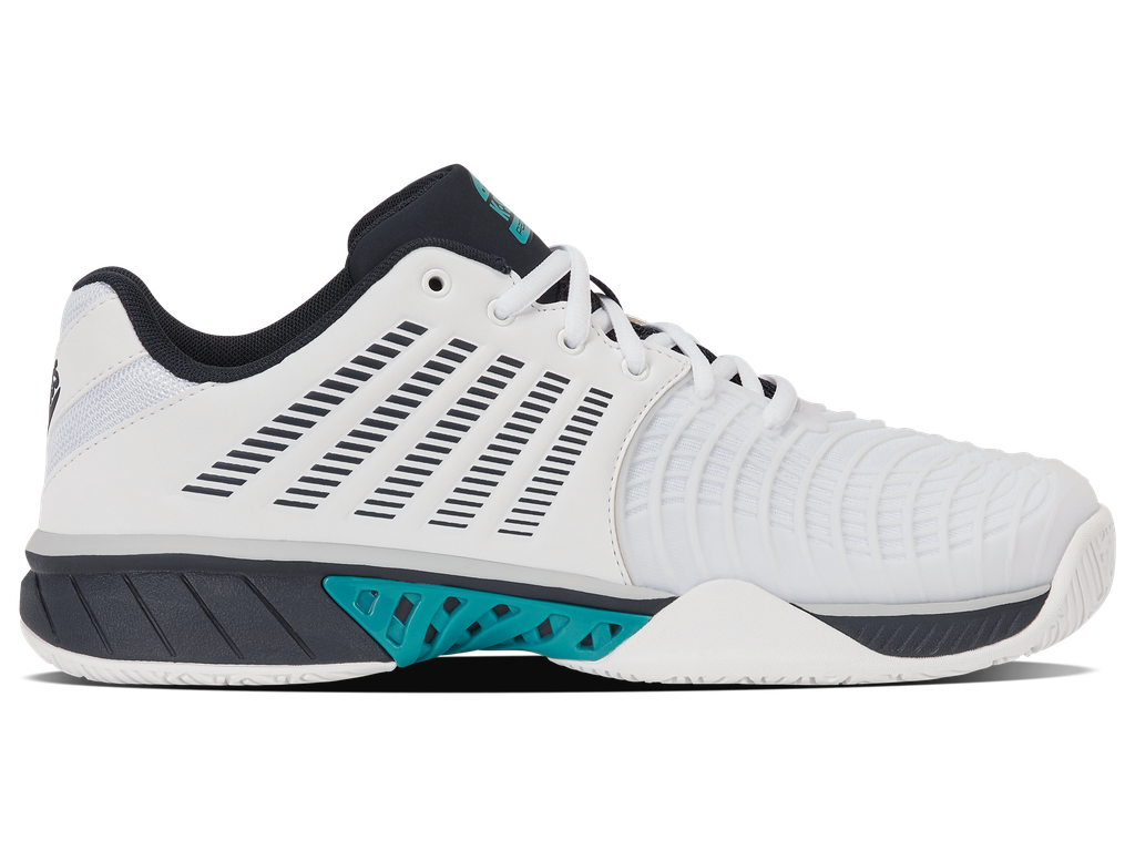 K-Swiss Express Light 3 Padel - White/Carbon/Baltic
