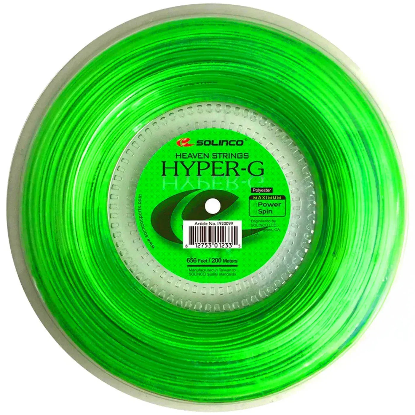 SOLINCO HYPER-G 200M REEL TENNIS STRING - Bassline Retail