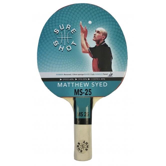Sure Shot Matthew Syed 25 Table Tennis Bat - Bassline Retail