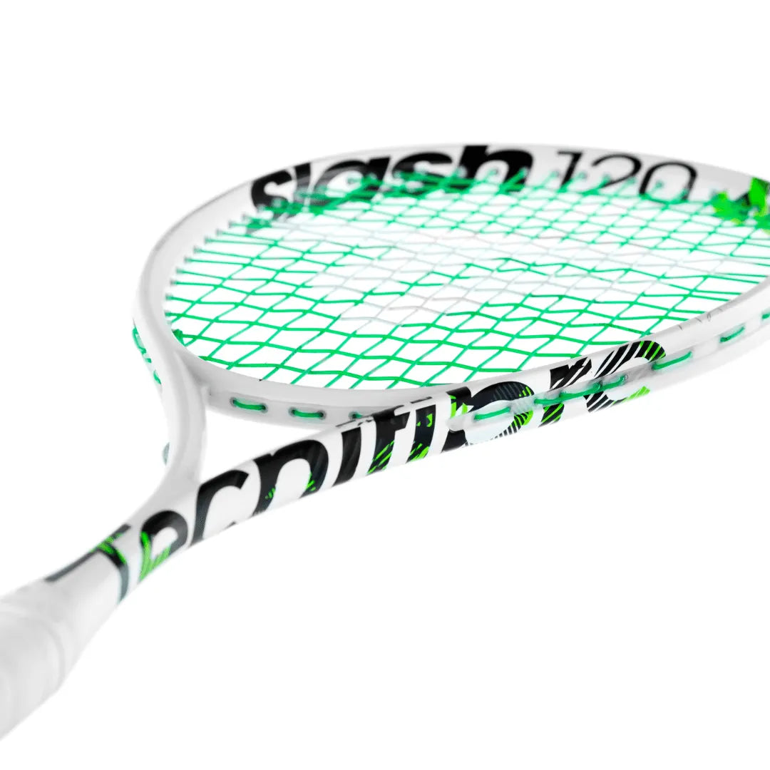 TECNIFIBRE SLASH 120 SQUASH RACKET - WHITE - Bassline Retail
