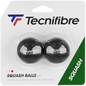 Tecnifibre Squash Balls Red Dot Pack Of Two - Bassline Retail