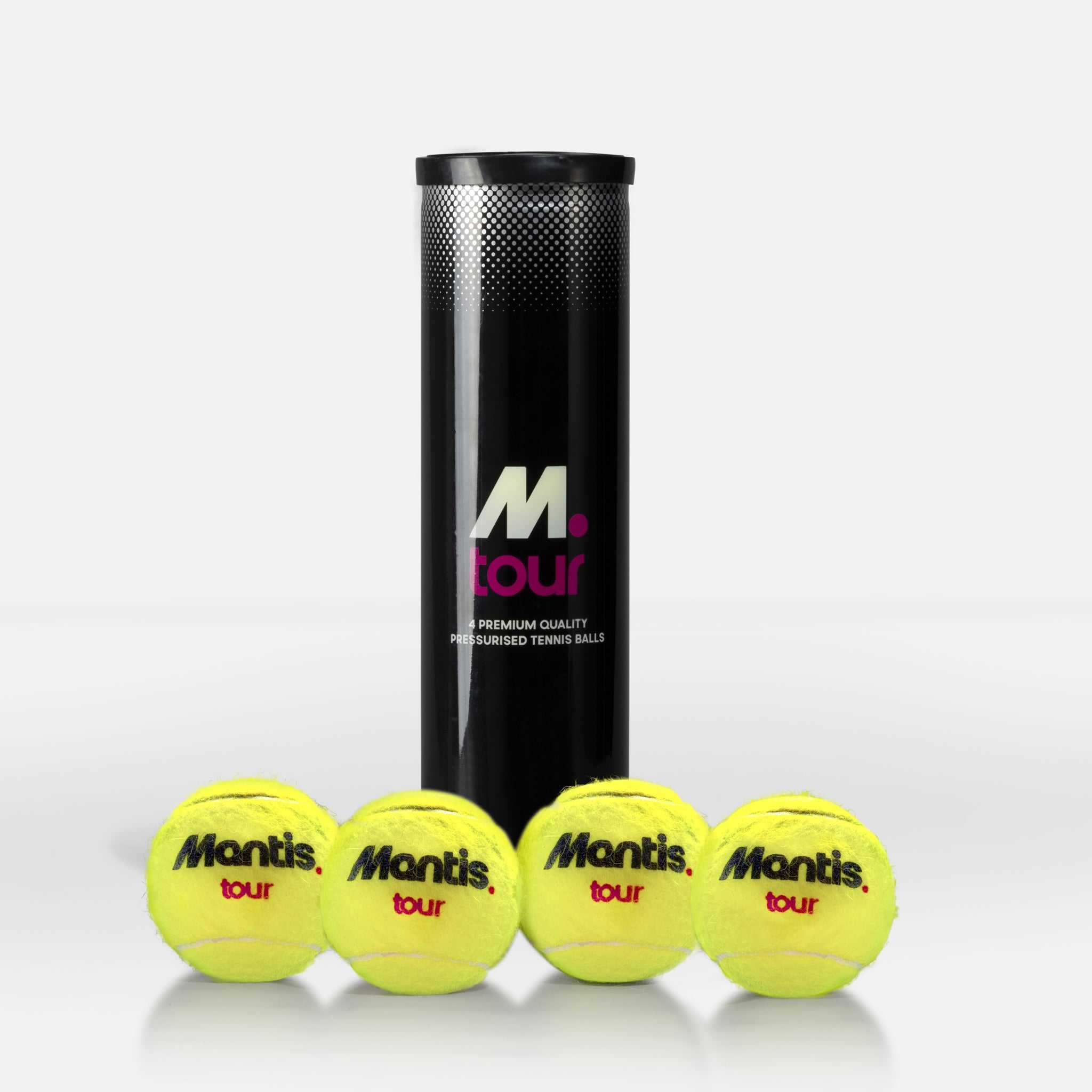 Mantis Tour Tennis Balls - (4 Ball Tube)